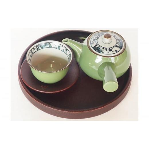 ふるさと納税 陶磁器・漆器・ガラス 高知県 高知市 土佐古代塗 8寸 (24cm) 丸盆 (普段使いにちょうどいい) 美禄堂 ATBF042の画像