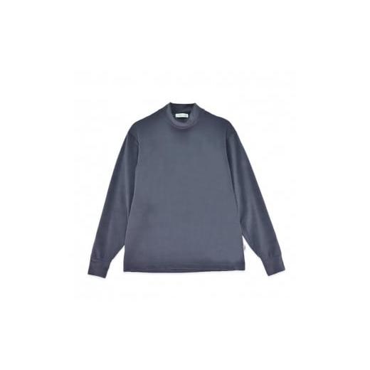 ふるさと納税 服 男 愛媛県 松山市 グレー 保湿・ストレッチメンズハイネックカットソー(FL22FW-010M) サイズ L サイズ L