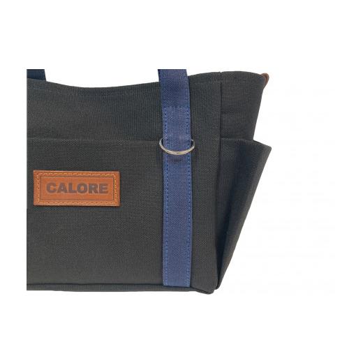 ふるさと納税 アウトドアグッズ バッグ 長崎県 時津町 ブラック×コン お散歩バッグ 小物 ショルダーバッグ 男女兼用 ブラック×コン