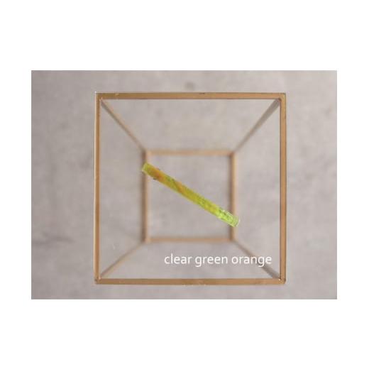 ふるさと納税 アクセサリー かんざし・髪留め 大阪府 河内長野市 アクリル製ロングバレッタ clear green orange(クリアグリーンオレンジ) eME long baretta …