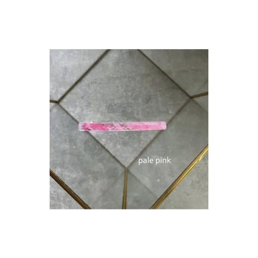 ふるさと納税 アクセサリー かんざし・髪留め 大阪府 河内長野市 アクリル製ロングバレッタ pale pink(ペールピンク) eME long baretta 髪留め ヘアクリップ…