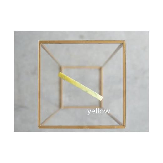 ふるさと納税 アクセサリー かんざし・髪留め 大阪府 河内長野市 アクリル製ロングバレッタ yellow(イエロー) eME long baretta 髪留め ヘアクリップ ヘアア…