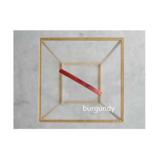 ふるさと納税 アクセサリー かんざし・髪留め 大阪府 河内長野市 アクリル製ロングバレッタ burgundy(バーガンディ) eME long baretta 髪留め ヘアクリップ …