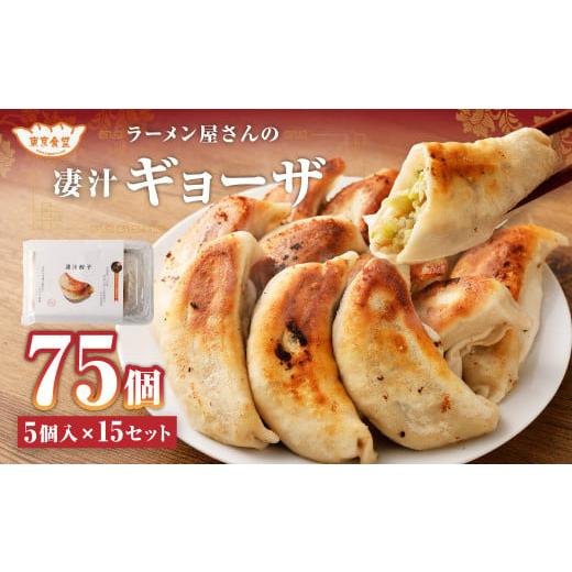 ふるさと納税 茨城県 神栖市 ラーメン屋さんの凄汁ギョーザ 5個入り×15セット 合計75個 餃子 冷凍 