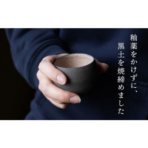 ふるさと納税 陶磁器・漆器・ガラス 岐阜県 土岐市  美濃焼 黒土 焼締め 片口酒器セット 桂山窯 手作り 酒器 セット MEO004の画像