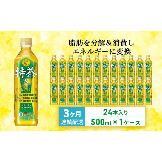 ふるさと納税 お茶類 緑茶（飲料） 神奈川県 綾瀬市 お茶 定期便 3ヶ月 伊右衛門 特茶 500ml × 24本 サントリー 特定保健用食品 トクホ 緑茶 ペットボトル 50…_1