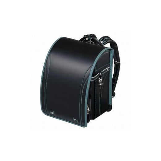 ふるさと納税 カバン 富山県 富山市 クロ×グリーン*背クロ フィットちゃんランドセル グッドボーイ安ピカッ楽ッション クロ×グリーン*背クロ