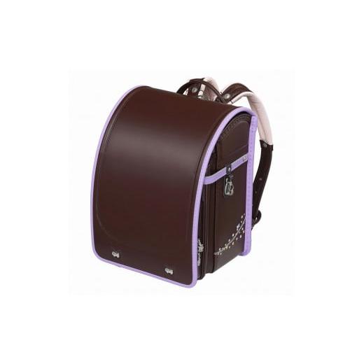 ふるさと納税 カバン 富山県 富山市 ココアブラウン×ラベンダー フィットちゃんランドセル プティガール安ピカッ楽ッション ココアブラウン×ラベンダー