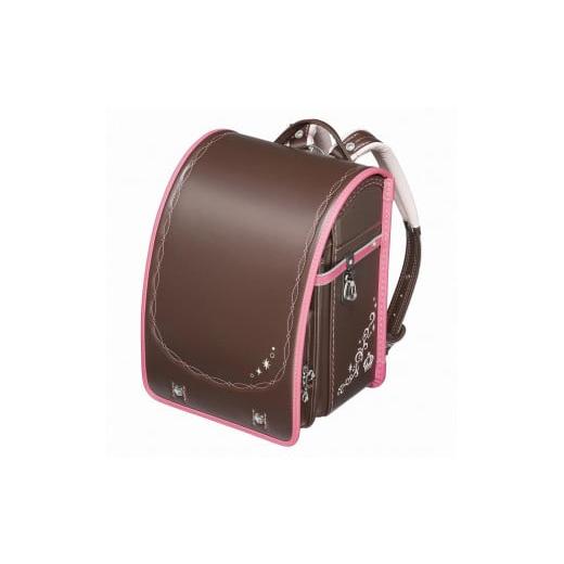 ふるさと納税 カバン 富山県 富山市 ブラウン×ホットピンク フィットちゃんランドセル リトルスタープリンセス安ピカッ楽ッション ブラウン×ホットピンク