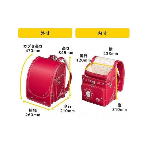 ふるさと納税 カバン 富山県 富山市 ピスタチオグリーン×ベージュ フィットちゃんランドセル　リトルスタープリンセス安ピカッ楽ッション ピスタチオグリー…_5