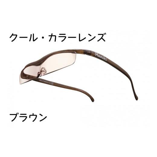 ふるさと納税 小物 千葉県 印西市 ハズキルーペ クール・カラーレンズ 1.6倍率 ブラウン 0389 ブラウン