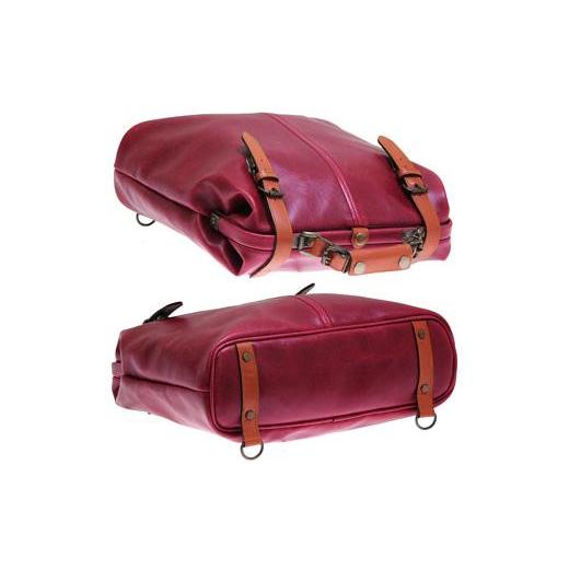ふるさと納税 カバン 兵庫県 豊岡市 レトロ ダレスリュック（No.4968-10）　レッド レッドの画像