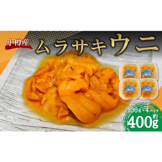 ふるさと納税 ウニ 北海道 小樽市 小樽産 ムラサキウニ 塩水生ウニ 100g×4パック 合計約400g うに 雲丹 ウニ 生ウニ 北海道 小樽市 2026年5月下旬-8月下旬 発…の画像