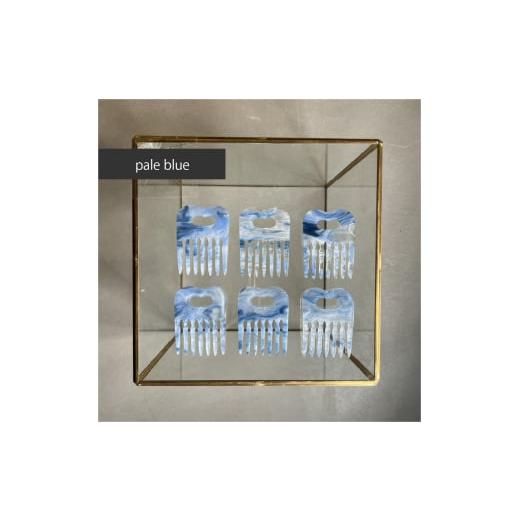 ふるさと納税 アクセサリー かんざし・髪留め 大阪府 河内長野市 アクリル製 ヘアコーム pale blue(ペールブルー) ヘアアクセサリー eME tayu ペールブルー