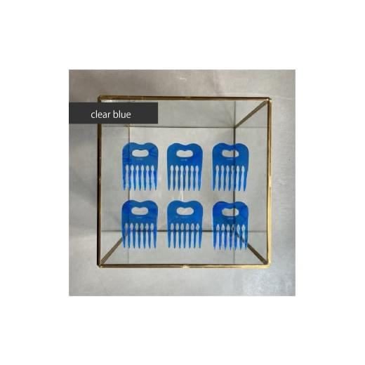 ふるさと納税 アクセサリー かんざし・髪留め 大阪府 河内長野市 アクリル製 ヘアコーム clear blue(クリアブルー) ヘアアクセサリー eME tayu クリアブル…