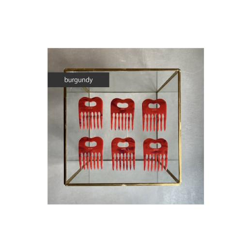 ふるさと納税 アクセサリー かんざし・髪留め 大阪府 河内長野市 アクリル製 ヘアコーム burgundy(バーガンディ) ヘアアクセサリー eME tayu バーガンディ