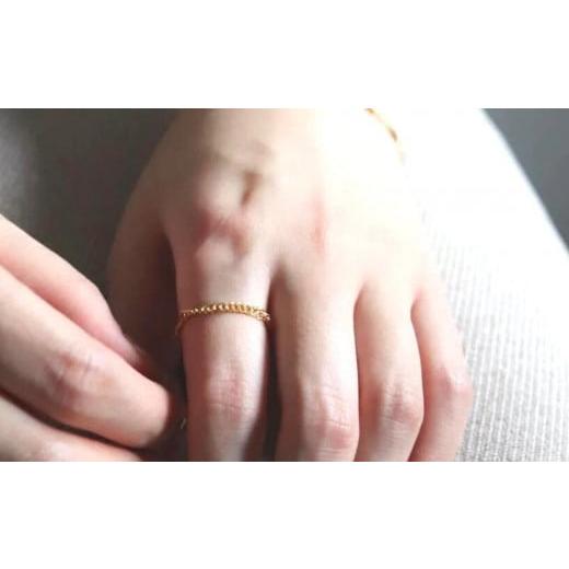 ふるさと納税 アクセサリー リング 東京都 渋谷区 Cherieオリジナルリング thick shine ring / 14kgf(5号) リングサイズ