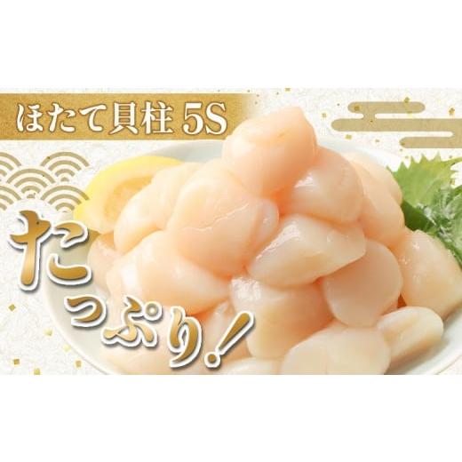 ふるさと納税 魚貝類 ホタテ 北海道 雄武町 北海道雄武町産ほたて貝柱5S 1kg（冷凍） 0711804の画像