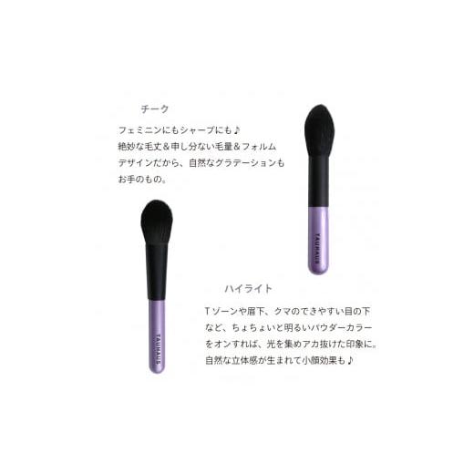 ふるさと納税 伝統技術 広島県 熊野町 熊野化粧筆 ROYAL5本＆ブラシケースセット ケース：ブラック メイクブラシ 化粧筆 フェイスブラシ チークブラシ アイシ…の画像