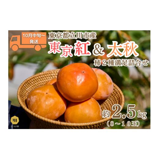 ふるさと納税 果物類 柿 東京都 立川市 2026.10月中旬〜順次発送 東京オリジナル柿「東京紅」と「太秋」の柿2種満足詰め合わせ