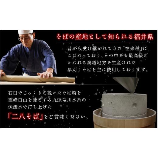 ふるさと納税 そば 生・半生めん 福井県 福井市  12ヶ月連続お届け 名人の打つ越前おろしそば 4食入り（麺つゆ、辛味大根、かつお節付） J-031006 ／ 手打ち …の画像