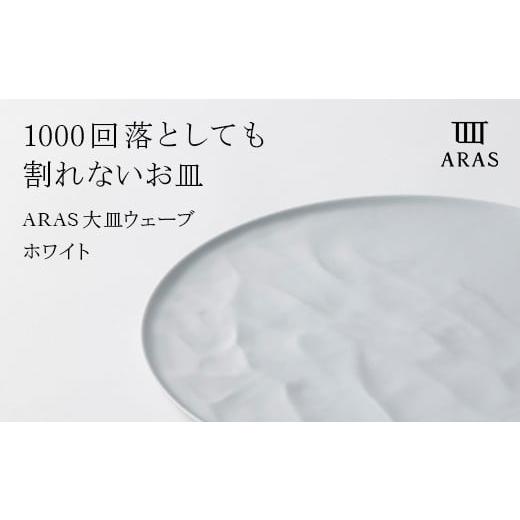 ふるさと納税 食器・グラス 皿 石川県 加賀市 ARAS 大皿ウェーブ 27cm