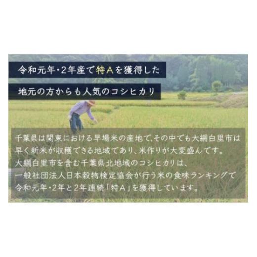 ふるさと納税 米 コシヒカリ 千葉県 大網白里市  3ヶ月定期便 令和7年産 千葉県産「コシヒカリ」10kg×3ヶ月連続 計30kg ふるさと納税 米 定期便 10kg コシヒ…の画像