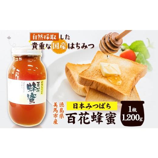ふるさと納税 加工品等 はちみつ 徳島県 美馬市 日本みつばち 百花はちみつ 1200g 《30日以内に出荷予定(土日祝除く)》株式会社アグリサポート美馬 徳島県 美…の画像