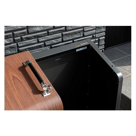ふるさと納税 雑貨・日用品 富山県 黒部市  No.5313-7076 0188ゴミ箱 ホームスライドダスポン プレミアムモデル ステンレス仕様 1台 木目調 ホワイトオーク 20…の画像