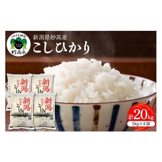 ふるさと納税 米 コシヒカリ 新潟県 妙高市  2026年5月上旬発送 新潟県妙高産コシヒカリ 20kg 2026年5月上旬発送の画像