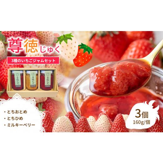 ふるさと納税 ジャム いちご 栃木県 真岡市 尊徳じゅく ( とちおとめ ・ とちひめ ・ ミルキーベリー ) 3種のいちごジャムセット 真岡市 栃木県_1