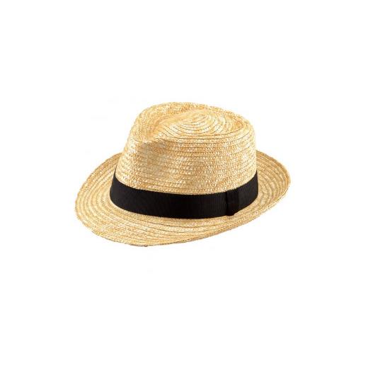 ふるさと納税 小物 帽子 埼玉県 春日部市 AN060-1 春日部市伝統工芸品 田中帽子店麦わら 中折れハット 頭囲57.5cm UK-H005-M-NA