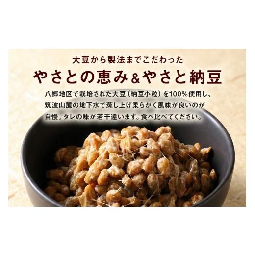 ふるさと納税 加工品等 納豆 茨城県 石岡市 これがやさとの恵みだ\u0026やさと納豆 40食 セット 八郷産 大豆 100％ 小粒 納豆 食べ比べセット 食べ比べ 納豆ご…の画像