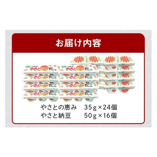 ふるさと納税 加工品等 納豆 茨城県 石岡市 これがやさとの恵みだ\u0026やさと納豆 40食 セット 八郷産 大豆 100％ 小粒 納豆 食べ比べセット 食べ比べ 納豆ご…の画像
