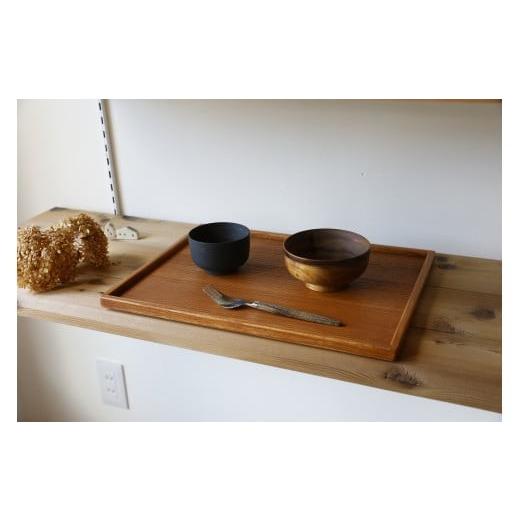 ふるさと納税 木工品・竹工品 茨城県 石岡市 桐のトレー (L) 2枚 セット 桐製 木製 38.5cm 29cm 無垢材 防虫剤 漂白剤 不使用 天然木 桐材 国産 日本製 食器 …の画像