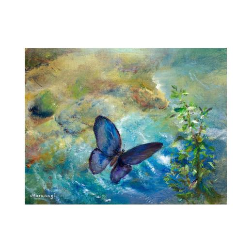 ふるさと納税 雑貨・日用品 絵画 茨城県 石岡市 ムラナギ絵画作品No.1350『思えば悉く』 一点物 アクリル原画 幻想世界 アート作品 F6キャンバス仕様 壁掛け …