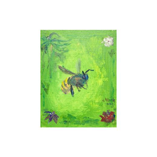 ふるさと納税 雑貨・日用品 絵画 茨城県 石岡市 ムラナギ絵画作品No.1507『フランピトー』 一点物 アクリル原画 幻想世界 アート作品 F0キャンバス仕様 壁掛け…の画像