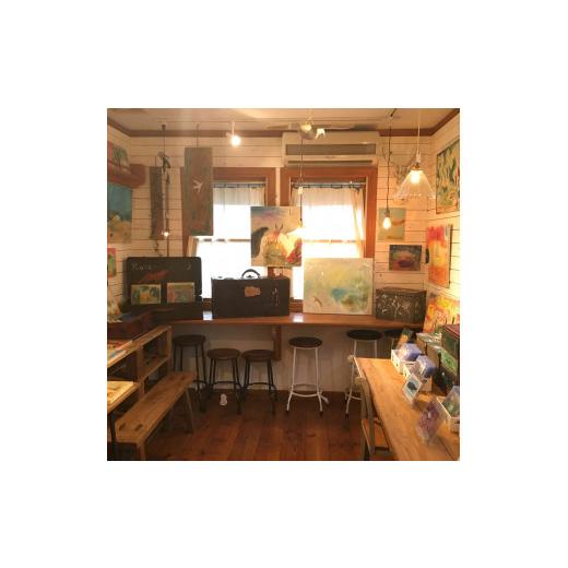 ふるさと納税 雑貨・日用品 絵画 茨城県 石岡市 ムラナギ絵画作品No.1518『海の本』 一点物 アクリル原画 幻想世界 アート作品 F4キャンバス仕様 壁掛け 棚置…の画像