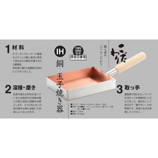 ふるさと納税 雑貨・日用品 新潟県 燕市 IH銅玉子焼き器 FC045029の画像