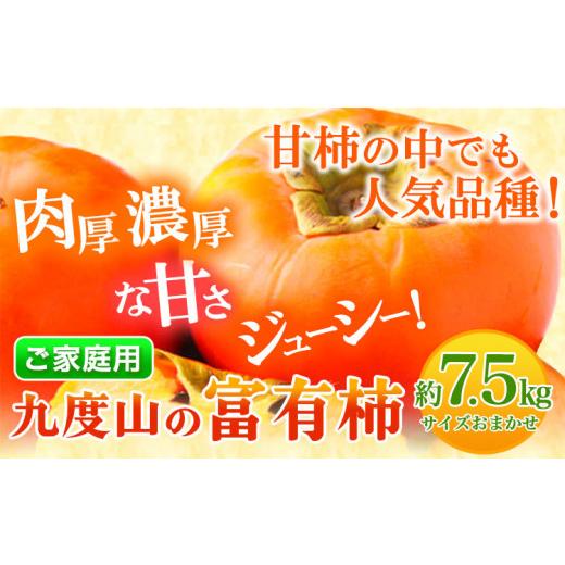 ふるさと納税 果物類 柿 和歌山県 日高川町 柿 富有柿 先行予約 ご家庭用 柿の名産地 九度山の富有柿約7.5kg 厳選館 [2026年11月上旬-12月下旬頃出荷] 和歌…