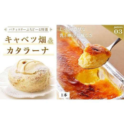 ふるさと納税 ケーキ・カステラ 北海道 釧路市 北海道 釧路発 大人気 スイーツ メイン + 5種 から 選べるセット (3)キャベツ畑+カタラーナ F4F-4285 (3)キャ…