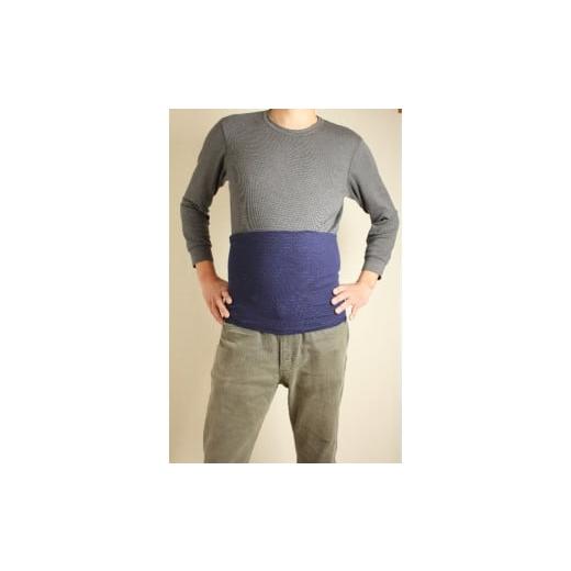 ふるさと納税 ファッション 長野県 長野市 J0912-03 岩盤浴 濃色 リブ腹巻き ネイビー Mサイズ マルヤマシルク 3517 J0912-03 岩盤浴 濃色 リブ腹巻き ネイビ…