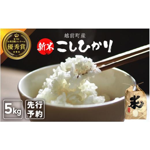 ふるさと納税 米 コシヒカリ 福井県 越前町 令和8年産新米・先行予約 お米 こしひかり 5kg(精米) 福井県産 炊きたての美味しさを追求したお米 米 コメ kome…