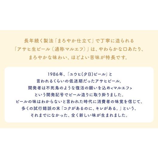 ふるさと納税 ビール 福島県 本宮市  3か月定期便 福島のへそのまち もとみや産 アサヒ生ビール（マルエフ）500ml×24本  07214-0384の画像