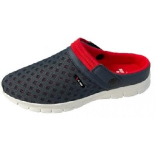 ふるさと納税 ファッション 靴 奈良県 川西町 紳士用 バックベルト付き クロッグサンダル FMH 1476 (ネイビー/LL) ネイビー/LL