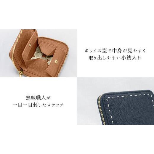 ふるさと納税 大阪府 東大阪市 NG-9 BONNY(ボニー) ／本革ラウンドファスナー二つ折り財布 NAVY(ネイビー) NAVY｜furusatochoice｜04