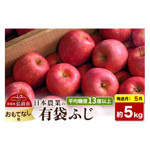 ふるさと納税 りんご 青森県 弘前市 27年5月クール便発送 りんご 有袋ふじ おもてなし用 約5kg CA貯蔵 平均糖度13度以上 クール便 青森 果物 フルーツ 林檎 …