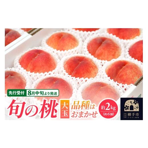ふるさと納税 もも 秋田県 横手市 先行受付 8月中旬より発送 横手産の桃(大玉)約2kg(6個入) 先行予約 秋田県 横手市 桃 もも モモ 果物 フルーツ