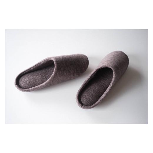 ふるさと納税 織物・繊維品 兵庫県 西脇市 足音が響かない播州織スリッパ 「Slippers 」（17-42）　Cotton Drill (brown)・Mサイズ Cotton Drill (brown)・Mサ…_4