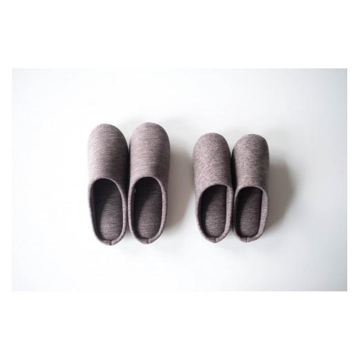 ふるさと納税 織物・繊維品 兵庫県 西脇市 足音が響かない播州織スリッパ 「Slippers 」（17-42）　Cotton Drill (brown)・Mサイズ Cotton Drill (brown)・Mサ…_6